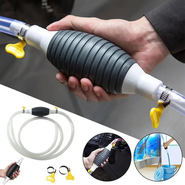 Manual PVC Gas Oil Pump – Durable Hand Fuel Transfer Tool