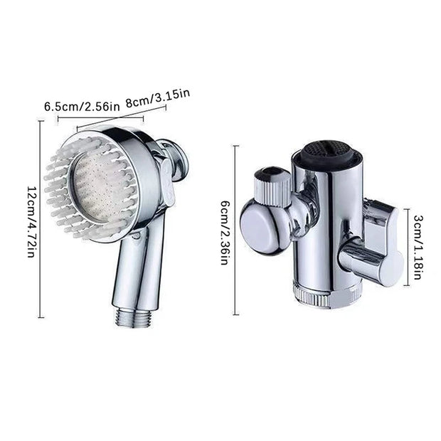 3-in-1 Rotating Faucet for Shower & Tap Adapter