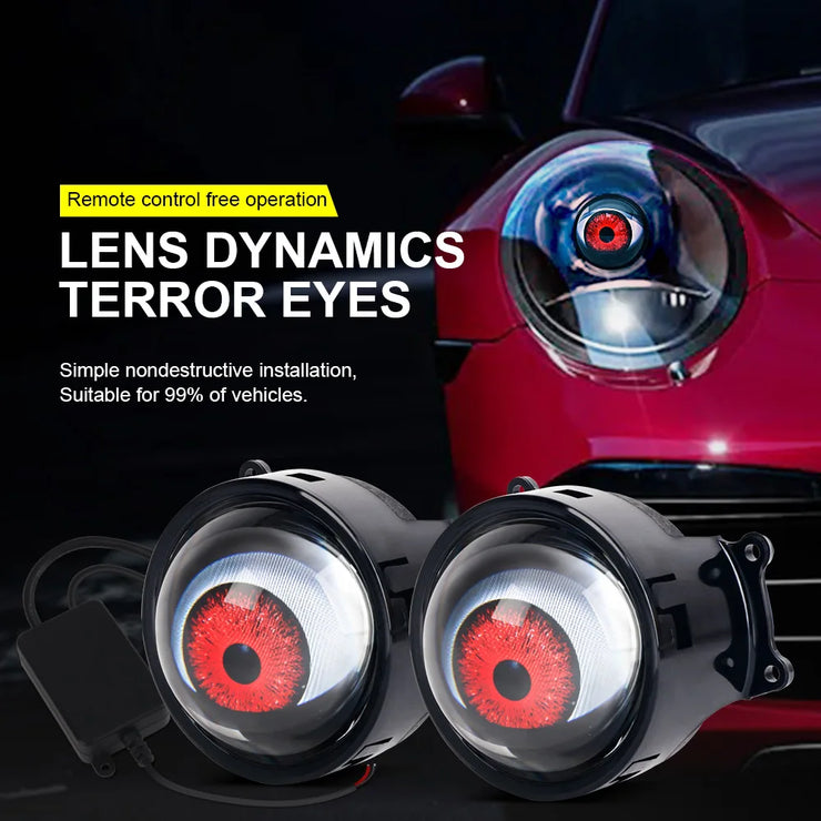 Dynamic LED Devil Eye Headlights – Car Modification Accessory