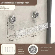 Ripple Suction Cup Wall-Mounted Bathroom Storage Rack