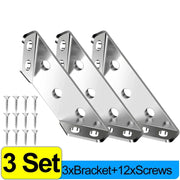 Stainless Steel Corner Brackets with Screws