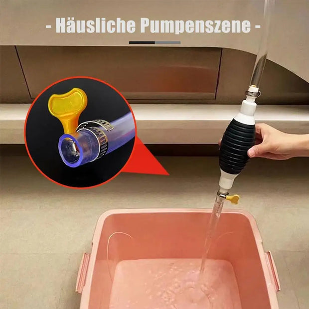 Manual PVC Gas Oil Pump – Durable Hand Fuel Transfer Tool