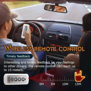 Remote-Controlled Funny Gesture Car Window Light