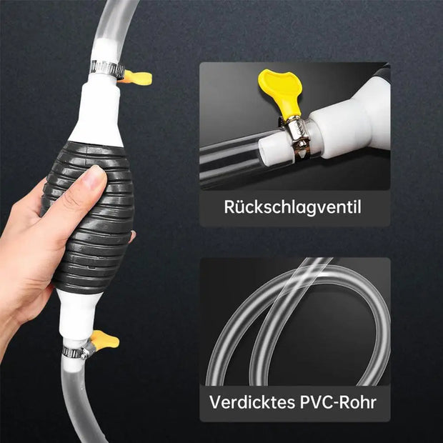 Manual PVC Gas Oil Pump – Durable Hand Fuel Transfer Tool