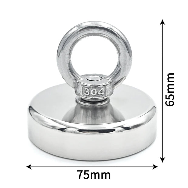 Super Strong N52 Fishing Magnet with Eyebolt