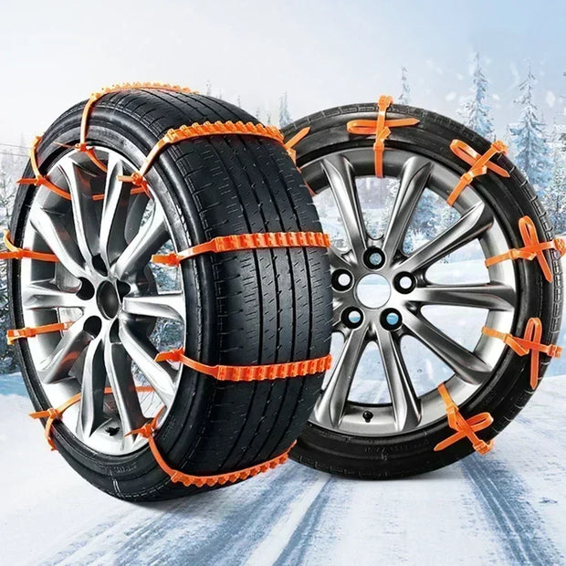 Anti-Skid Tire Chains for Cars - Snow Emergency Use