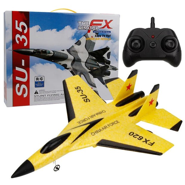 RC SU-35 Foam Glider - Remote Control Airplane Toy