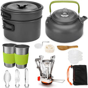 Portable Aluminum Camping Cookware Set