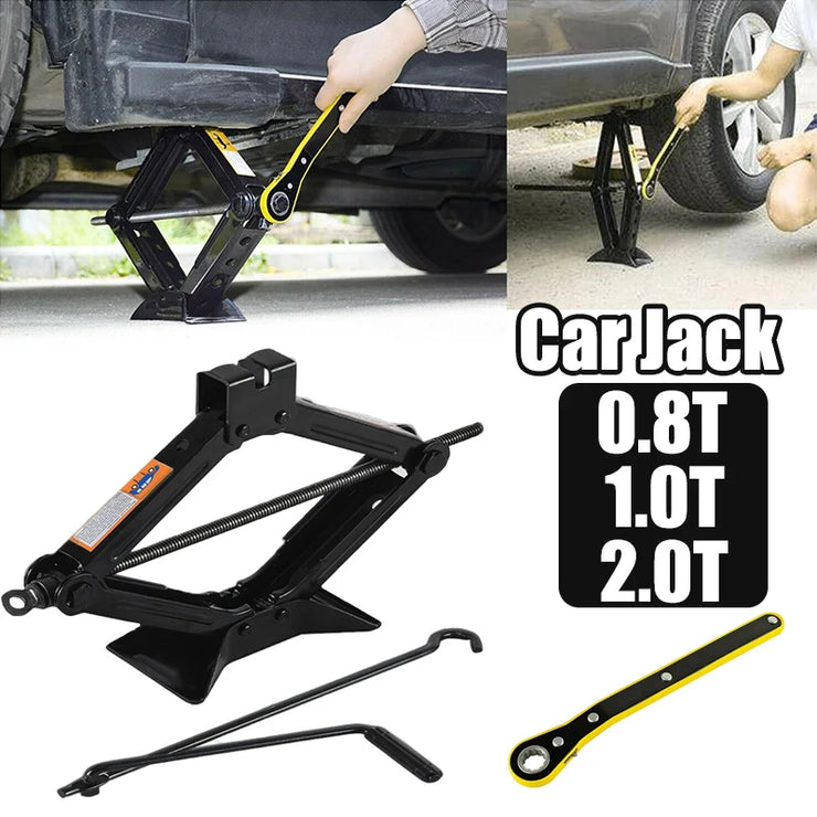 Portable Scissor Car Jack – Labor-Saving Tool