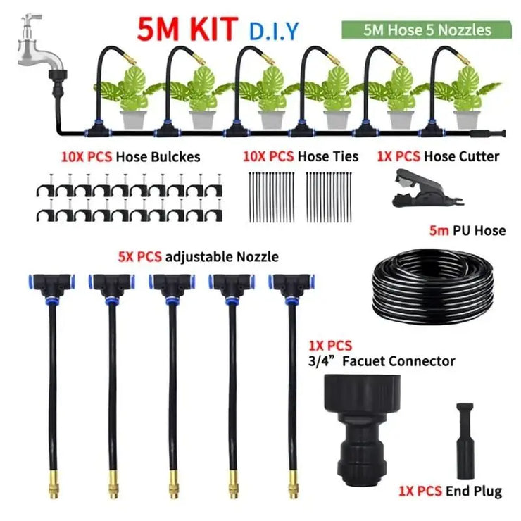 Flexible Spray Kit for Garden & Greenhouse Irrigation