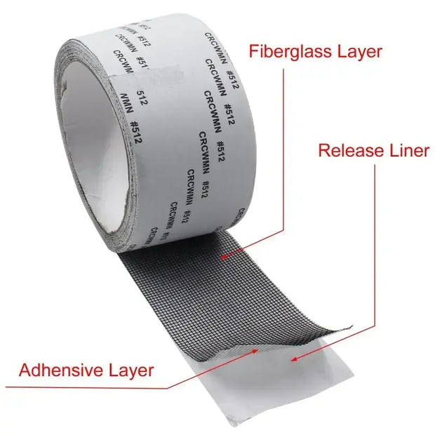 Adhesive Mosquito Net Repair Tape for Windows & Doors