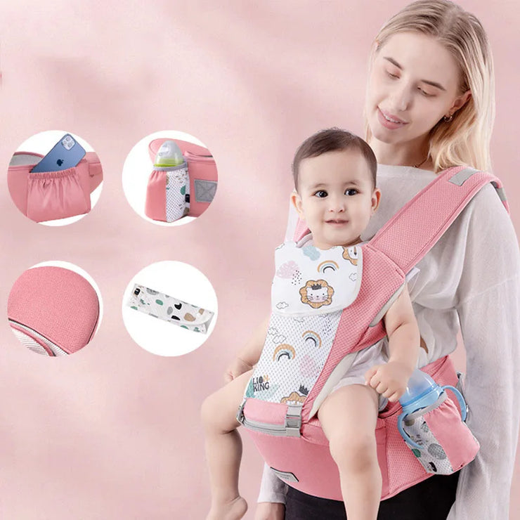 Ergonomic Baby Carrier Backpack with Hipseat for Travel