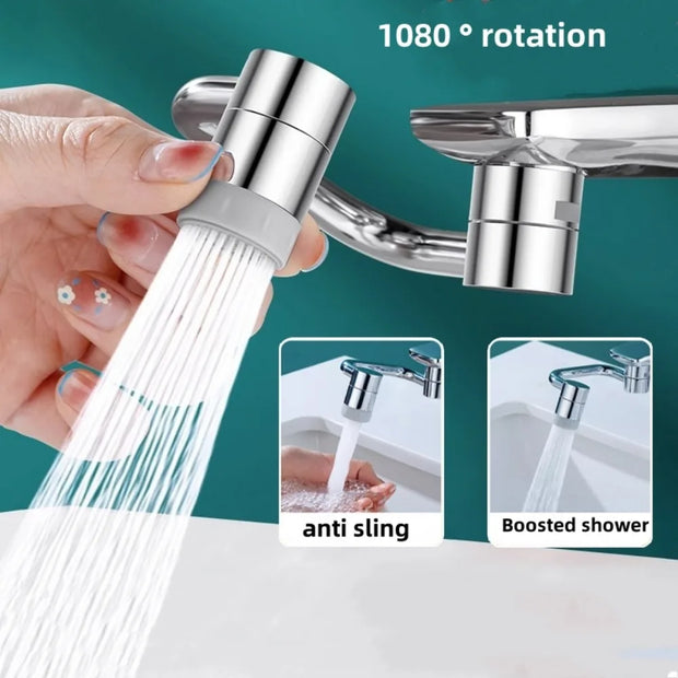 Rotating Faucet Extender – Splash-Proof Filter