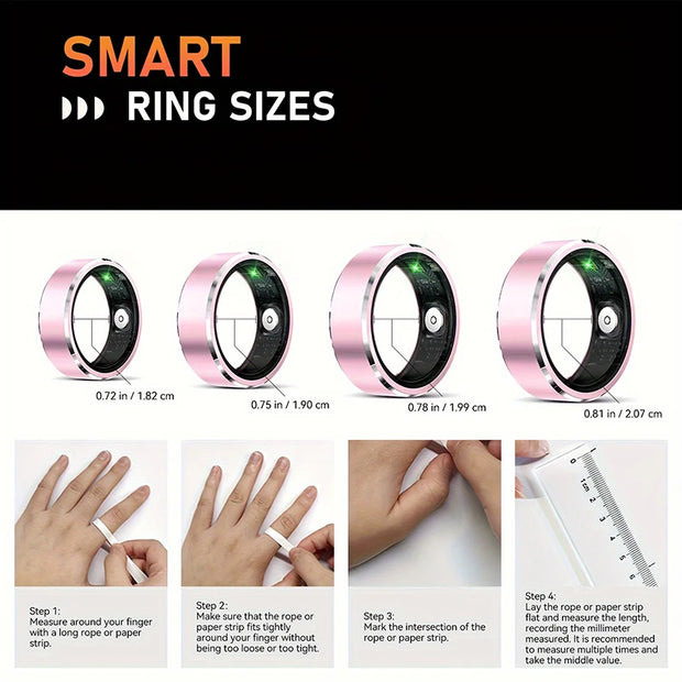 R5 Smart Ring Heart Rate, Sleep, Blood Pressure Monitor