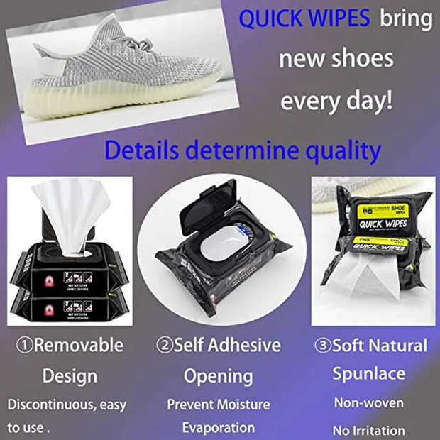 Portable Sneaker Cleaning Wipes Quick Shoe Cleaner