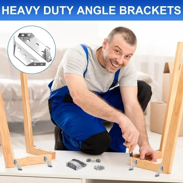 Stainless Steel Corner Brackets with Screws