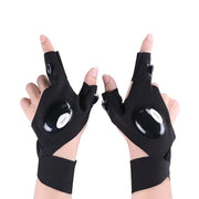 Waterproof LED Fingerless Fishing Gloves