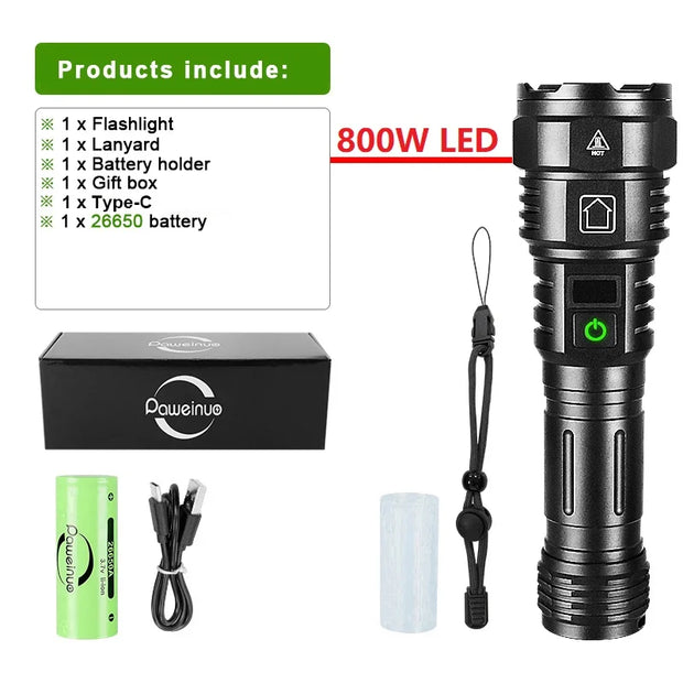 Super Bright Rechargeable LED Flashlight