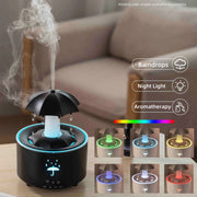 Umbrella Raindrop Humidifier – Colorful Light & Aroma Diffuser