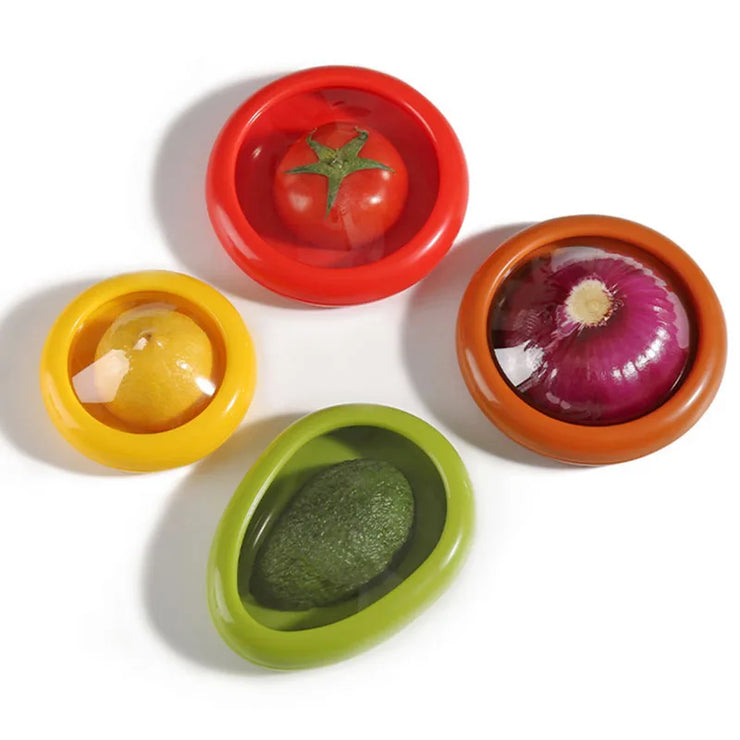 Silicone Fruit Storage Box - Reusable Crisper Container