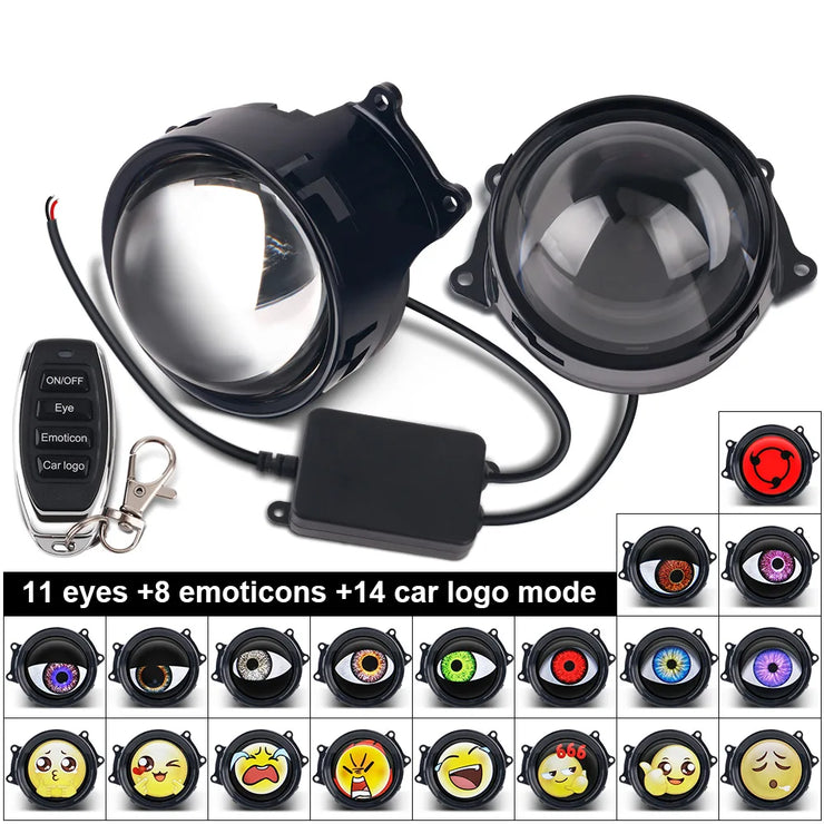 Dynamic LED Devil Eye Headlights – Car Modification Accessory