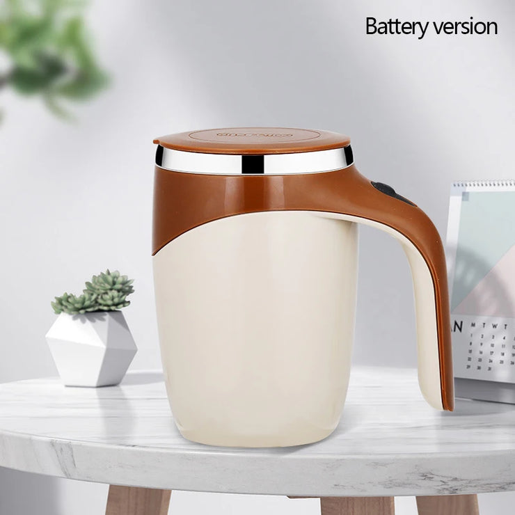 Portable Rechargeable Magnetic Self-Stirring Mug