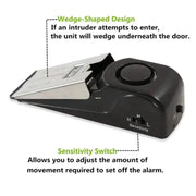 Mini Wireless Door Stop Alarm for Home Security