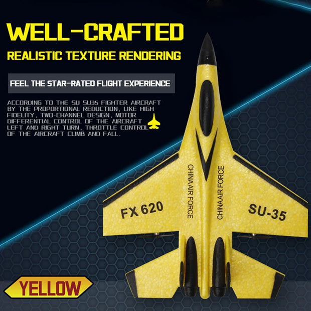 RC SU-35 Foam Glider - Remote Control Airplane Toy