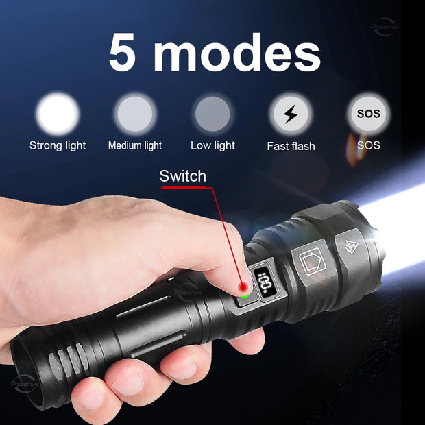 Super Bright Rechargeable LED Flashlight