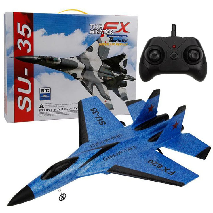 RC SU-35 Foam Glider - Remote Control Airplane Toy