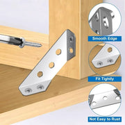 Stainless Steel Corner Brackets with Screws