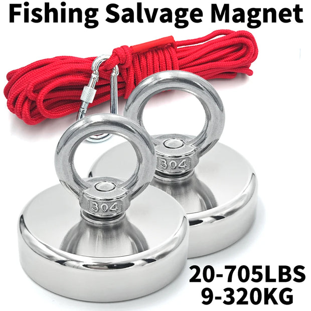 Super Strong N52 Fishing Magnet with Eyebolt