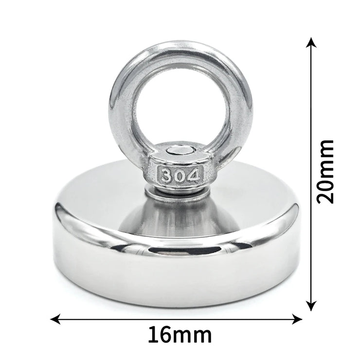 Super Strong N52 Fishing Magnet with Eyebolt