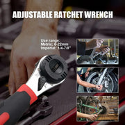 Adjustable Ratchet Wrench Set Universal Tool