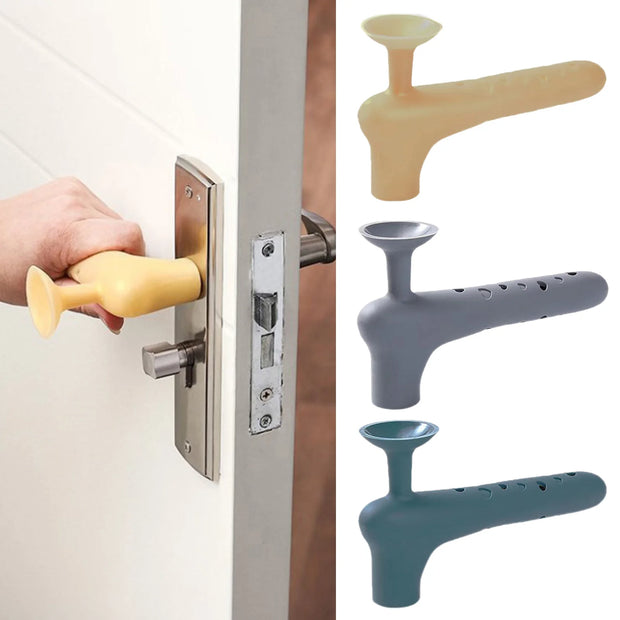 Reusable Silicone Door Handle Cover & Wall Protector