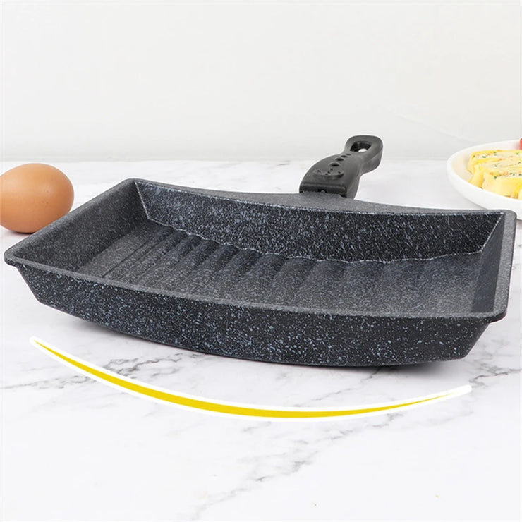 Non-Stick Tamagoyaki Frying Pan - Wave Bottom Omelette Pan