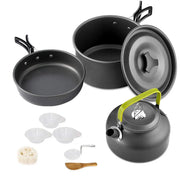 Portable Aluminum Camping Cookware Set