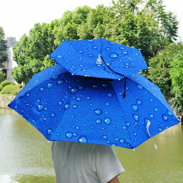 Lightweight Foldable UV Protection Fishing Umbrella Hat