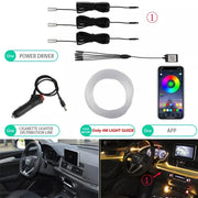 ✨App Controlled EL Wire Lights – Neon Car Interior Strip✨